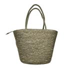 Bolsa Grande Cesta Artesanal Ombro Praia Piscina Grande Cor:Verde Escuro