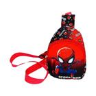 Bolsa Infantil Marvel - Homem-Aranha, Capitão América e Homem de Ferro - Bolsa de Peito Crossbody