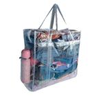 Bolsa Jumbo Transparente Sacola PVC Grande Presídio Alça Dupla Bolso Lateral