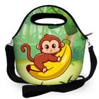 Bolsa Lancheira Térmica Lancheira Escolar Infantil - Macaco Banana - Super Oferta - Criarte