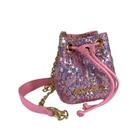 Bolsa Luiza Barcelos Rosa Com Brilho Cup Cake