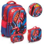 Bolsa Masculina Escolar Spider Man Lancheira Estojo Aulas - TOYS 2U