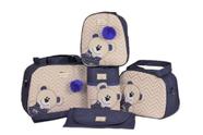 Bolsa Maternidade 5 pçs Menino - AZUL ESCURO URSO