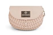 Bolsa Minimalista Transversal com Alça Casual Texturizada Entrelaçada Nanda