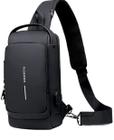 Bolsa Mochila De Ombro Anti-Roubo Transversal Usb Pochete