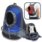 Bolsa Mochila De Passeio E Transporte De Pets Gatos E Cães Azul - C3B