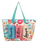 Bolsa Ombro Feminina Estampada Praia Piscina Espaçosa Verão