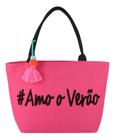 Bolsa Ombro Feminina Praia Piscina Compra Feira Grande