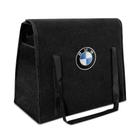 Bolsa Organizadora Porta Malas Logo Bmw Carpete Preto 20 Litros - R Acoustic