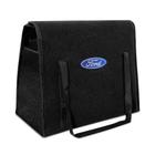 Bolsa Organizadora Porta Malas Logo Ford Carpete Preto 20 Litros