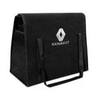 Bolsa Organizadora Porta Malas Logo Renault Carpete Preto 20 Litros