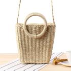 Bolsa Palha Artesanal Tiracolo Alça Circulo Alça Transversal/Mão - Casual, Verão - Moda Feminina