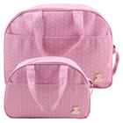 Bolsa Para Bebê + Frasqueira Rosa Claro - Lipi Baby