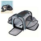 Bolsa para Cachorro Gato Cao Pet Sacola Expansivel Transporte Viagem Animal de Estimaçao Pequeno Porte Carro Aviao Cabine Onibus Mochila