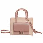 Bolsa Petite Jolie Lana Baú PJ10836 Nude New/Rosa Antigo