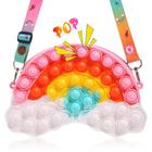 Bolsa pop Moon Wood Rainbow Popper Sensory Fidget Girls