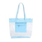 Bolsa Praia Transparente Impermeável - Azul Bebê