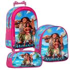 Bolsa Rodinha Infantil Moana Personagens Lancheira Térmica