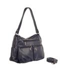 Bolsa Saco Feminina Couro Com Alça de Mão e Transversal / de Ombro Hobbo Com Divisórias Trabalho Dia a Dia faculdade bol