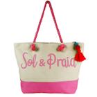 Bolsa Sacola Feminina Moda Praia Blogueira Verão Colorida Espaçosa Com Nota Fiscal Bordada a Mão Sofisticada Resistente