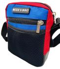 Bolsa Shoulder Bag Bezz Transversal Moda Unisexx Pochete Azul/vermelho