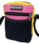 Bolsa Shoulder Bag Bezz Transversal Moda Unisexx Pochete Rosa/Amarelo