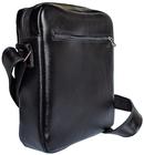 Bolsa Shoulder Bag Masculina Em Couro Alça Transversal Com Divisorias Ziper Média