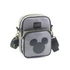 Bolsa Shoulder Bag Transversal Mickey Mouse Geek Cinza