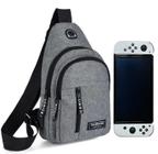 Bolsa Sling Nintendo Switch Lite Cinza 30x18x6cm - 123Games