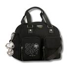 Bolsa Snoopy Feminina Transversal Impermeável- Preto