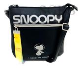 Bolsa Snoopy Transversal Space Time Sp5902 Preta