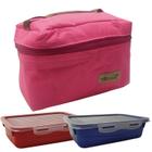 Bolsa Térmica 3 Lts Com 2 Potes Marmitas Fitness 460Ml