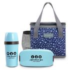 Bolsa Térmica Feminina Lanche + Marmita + Garrafa: 3 Peças