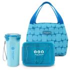 Bolsa Térmica Marmita Copo Fitness Kit 3 Peças Elementos - Jacki Design