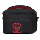 Bolsa Térmica Porta Marmita Fitness Fit Lancheira Everbags Preto Vermelho