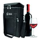 Bolsa Térmica Porta Vinhos 4 Garrafas Taças Wide Bag Wisky Cerveja com Alça