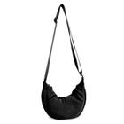 Bolsa tiracolo EVGLOW Nylon Crescent para mulheres e homens preta