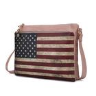 Bolsa Tiracolo MKF Collection Madeline - Vegana com Estampa de Bandeira