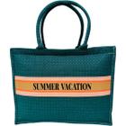 Bolsa Tote Feminina Verde Verão Praia Férias Casual Viagem