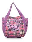 Bolsa Tote Sestini Roxa Estampada Monster High Caveira