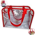 Bolsa Transparente Enfermagem Feminina Praia Jumbo Grande Nf