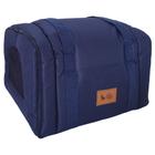 Bolsa transporte aviao pet padrao azul - JULIEPUPPY