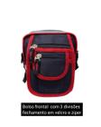 Bolsa transversal shoulder bag 5 divisões regulavél