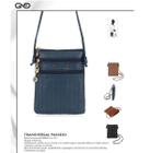 Bolsa Transversal Sintetica Azul Gash