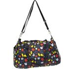 Bolsa Viagem Academia Preta Partes Corpo Mickey 22x43x25cm - Disney