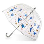 Bolsas Bubble Umbrella Kids Shark Clear Dome, dossel de 38 polegadas