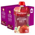 Bolsas de Comida para Bebês Happy Baby Organics - Fase 2 (118ml) - Pacote com 16
