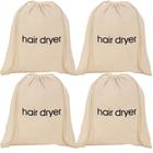 Bolsas para secador de cabelo Rcanedny Drawstring Storage Organizer x4