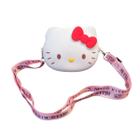 Bolsinha De Silicone Stitch Angel Hello Kitty Com Alça Infantil Pequena