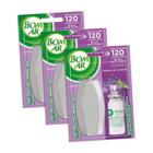 Bom Ar Click Spray Campos De Lavanda Kit 3